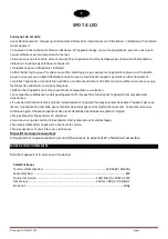 Preview for 3 page of Ibiza LEDSPOT5-WH User Manual