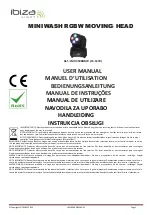 Ibiza LMH350RGBW User Manual preview