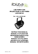 Preview for 1 page of Ibiza LP64 LED-PROMO Instruction Manual