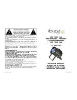 Ibiza LP64LED-PRO Instruction Manual preview