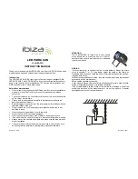 Предварительный просмотр 2 страницы Ibiza LP64LED-PRO Instruction Manual