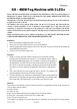 Предварительный просмотр 2 страницы Ibiza LSM400LED-BK Instruction Manual