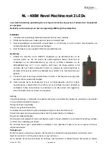 Предварительный просмотр 8 страницы Ibiza LSM400LED-BK Instruction Manual