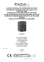 Preview for 1 page of Ibiza POWER5-BT Instruction Manual