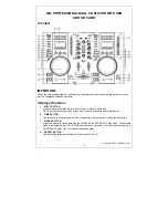 Предварительный просмотр 2 страницы Ibiza SCRATCH 200 User Manual