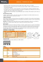 Предварительный просмотр 18 страницы Ibiza THINPAR-LED-RING Manual