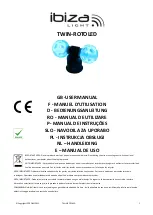 Ibiza TWIN-ROTOLED User Manual предпросмотр