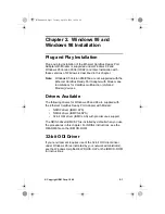 Предварительный просмотр 21 страницы IBM 10/100 EtherJet CardBus Ready Port Adapter with 56K Modem Installation And Planning Manual