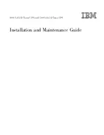 Preview for 1 page of IBM 1500VA Installation And Maintenance Manual