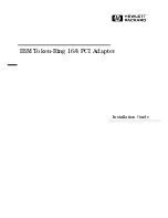 IBM 16/4 Token-Ring Installation Manual preview