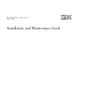 IBM 1756 Installation And Maintenance Manual preview