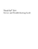 Предварительный просмотр 3 страницы IBM 200757U - ThinkPad T60 2007 Service And Troubleshooting Manual