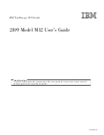 Предварительный просмотр 1 страницы IBM 2109 Model M12 User Manual