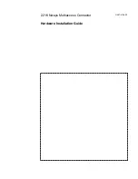 Preview for 1 page of IBM 2216 Hardware Installation Manual