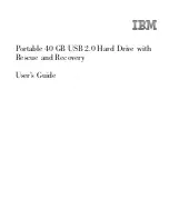IBM 22P7196 - ThinkPlus Portable 40 GB External Hard... User Manual preview