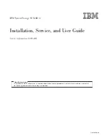 Preview for 1 page of IBM 2498-24E Installation, Service And User Manual