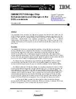 IBM 25CPC710 Application Note preview