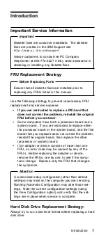 Preview for 7 page of IBM 2609 Hardware Maintenance Manual