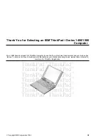 Preview for 3 page of IBM 2621483 - ThinkPad i Series 1400 2621 User Manual