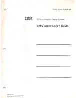 Preview for 1 page of IBM 3174 User Manual