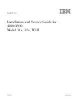 Предварительный просмотр 3 страницы IBM 31x Installation And Service Manual