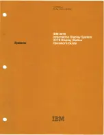 IBM 3270 Operator'S Manual preview