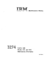 Предварительный просмотр 1 страницы IBM 3274 51C Maintenance Information