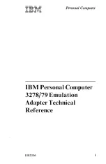 IBM 3278 Technical Reference preview