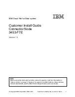 Preview for 1 page of IBM 3453-F7E Install Manual