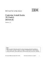 IBM 3454-A3C Customer Install Manual предпросмотр