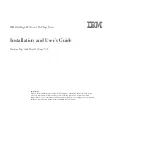 Preview for 1 page of IBM 3628 Installation And User Manual