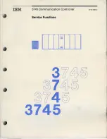 Preview for 1 page of IBM 3745 Series Service Functions