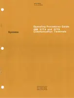 IBM 3774 Operating Procedure Manual preview