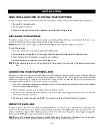 Preview for 13 page of IBM 4 LINE TELEPHONE WITH CALLER ID -412CID Installation And Operation Manual