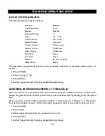 Preview for 18 page of IBM 4 LINE TELEPHONE WITH CALLER ID -412CID Installation And Operation Manual