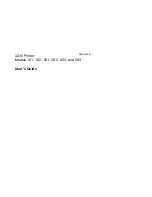 IBM 4230 - Model 4i3 B/W Dot-matrix Printer User Manual preview