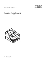 Preview for 1 page of IBM 4610 - Kxx Service Supplement Manual