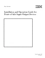 IBM 4693 Installation And Operation Manual preview