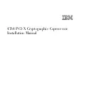 Preview for 1 page of IBM 4764 Installation Manual