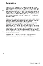 Предварительный просмотр 5 страницы IBM 5-1/4" Diskette Drive Adapter Hardware Reference Manual