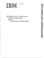 Preview for 2 page of IBM 5250 Series Maintenance Information Manual