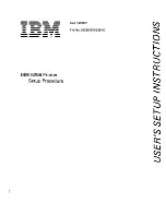 IBM 5256 User And Setup Manual предпросмотр