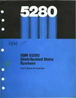 Предварительный просмотр 1 страницы IBM 5280 User'S Setup Manual