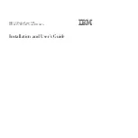 IBM 5594-1AX Installation And User Manual предпросмотр