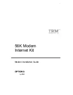 Preview for 1 page of IBM 56K Modem Installation Manual