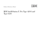 IBM 621410U - IntelliStation E - Pro 6214 Hardware Maintenance Manual preview