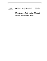 Preview for 3 page of IBM 6400 Series Maintenance Information Manual