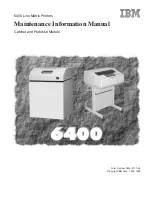 Preview for 1 page of IBM 6400 Series Maintenance Manual