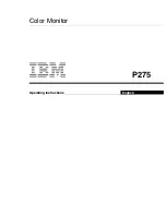 Preview for 1 page of IBM 6652T3N - P 275 - 21" CRT Display Operating Instructions Manual