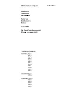 IBM 689912U - IntelliStation Z - Pro 6899 Hardware Maintenance Manual preview